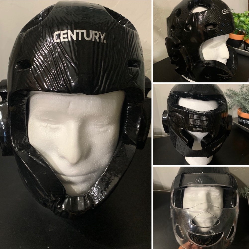 EUC Century sparring helmet with face mask.